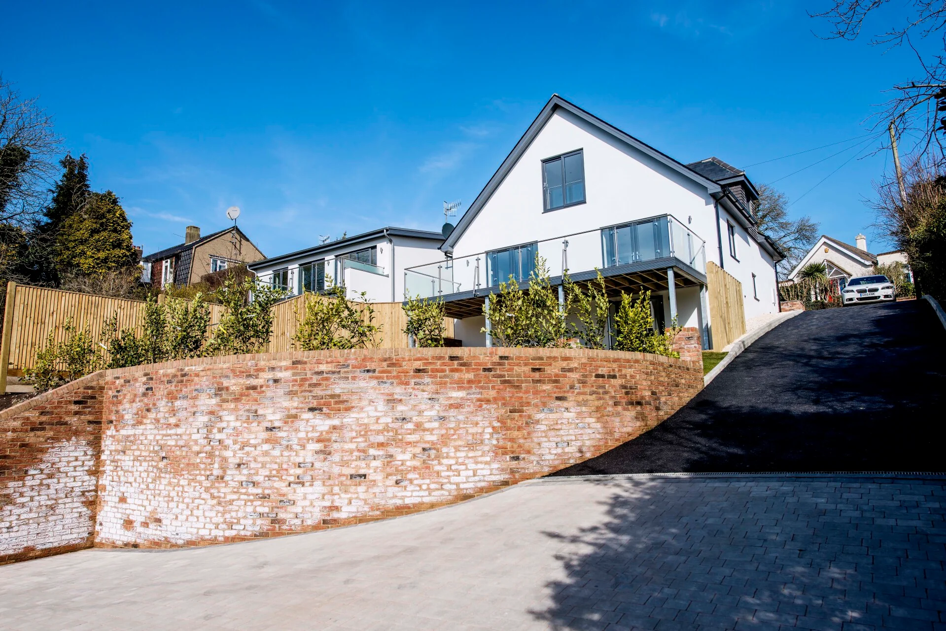 Full house renovation with new roof and render in East Sussex