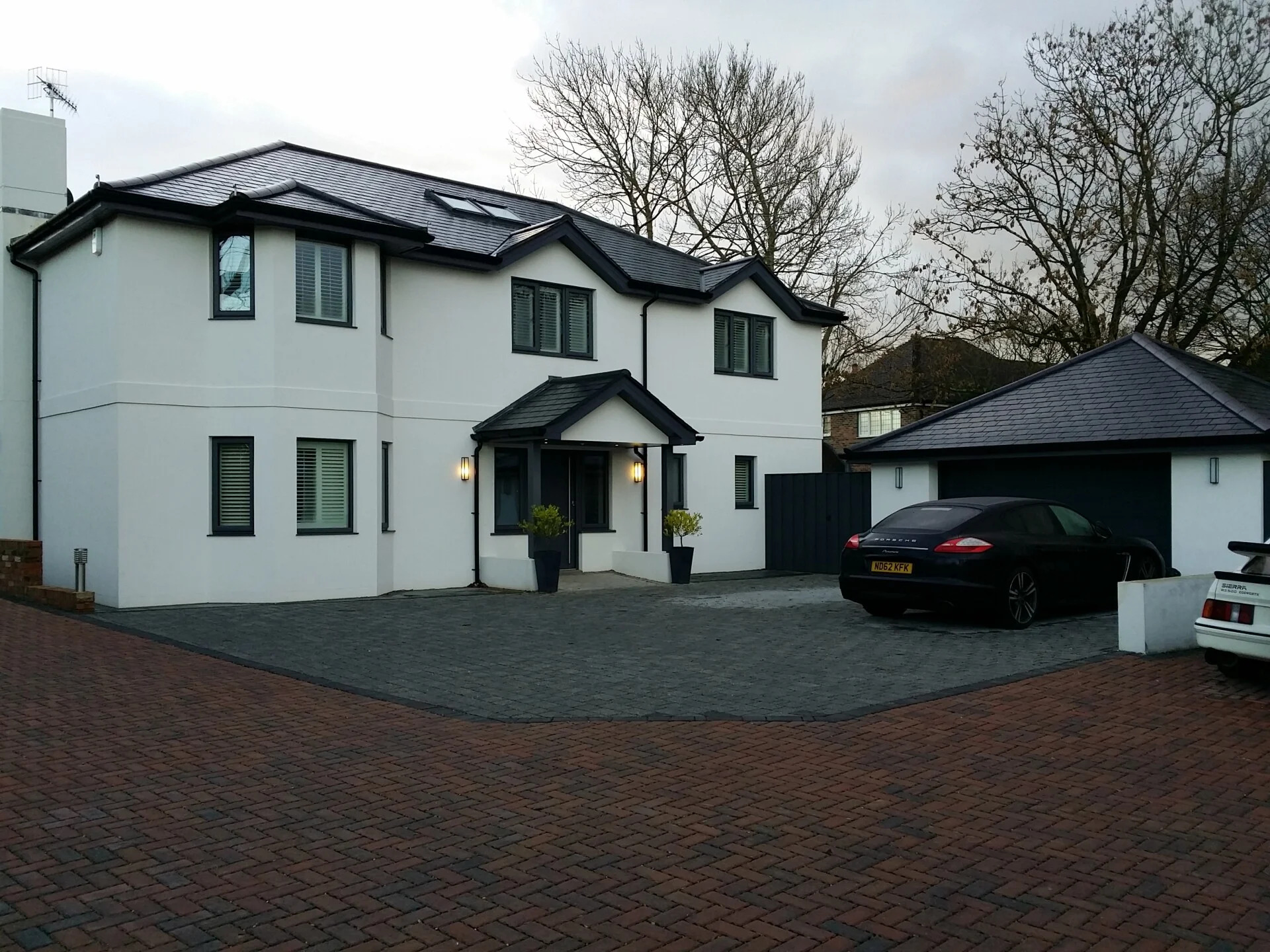 Completed new build property by Masters Group in Brighton, showcasing quality construction and exterior rendering